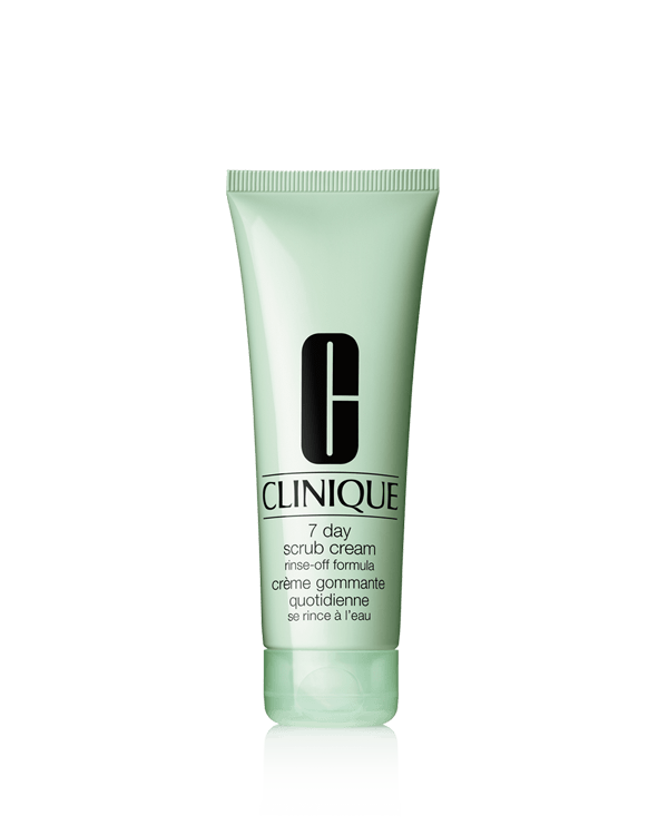 7 Day Scrub Cream Rinse-Off Formula, Usuwa szorstki, łuszczący się naskórek i wygładza skórę. Toruje drogę preparatom nawilżającym. Produkt odpowiedni dla wszystkich typów skóry.